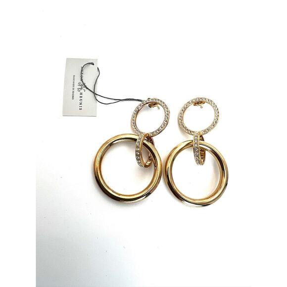 Anton Heunis Hoop Gold and Gem earrings - Picture 1 of 7